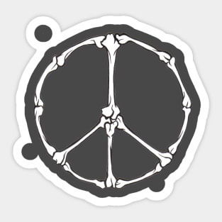 Pacifist Bones Sticker